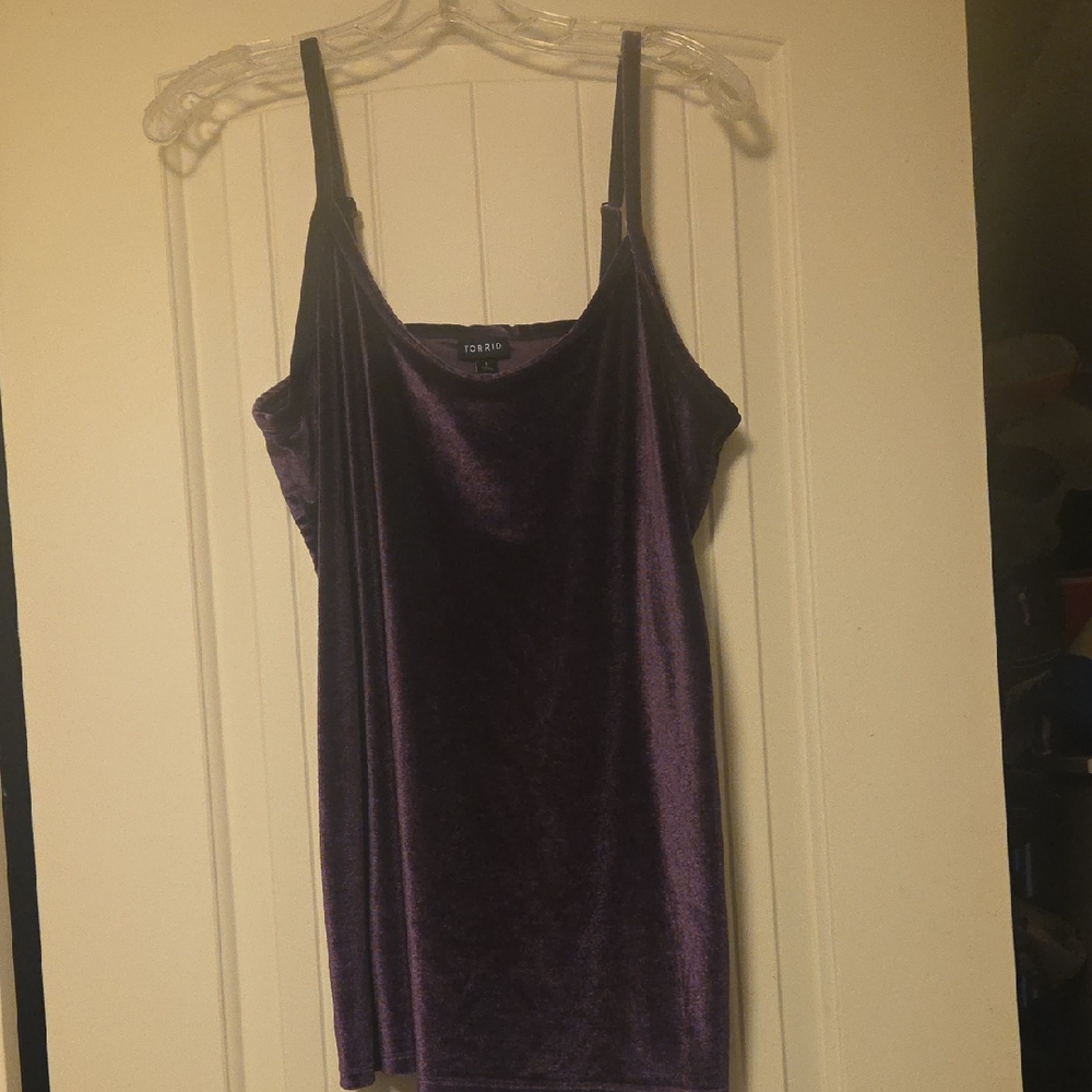 Torrid Rich Purple Velvet Camisole